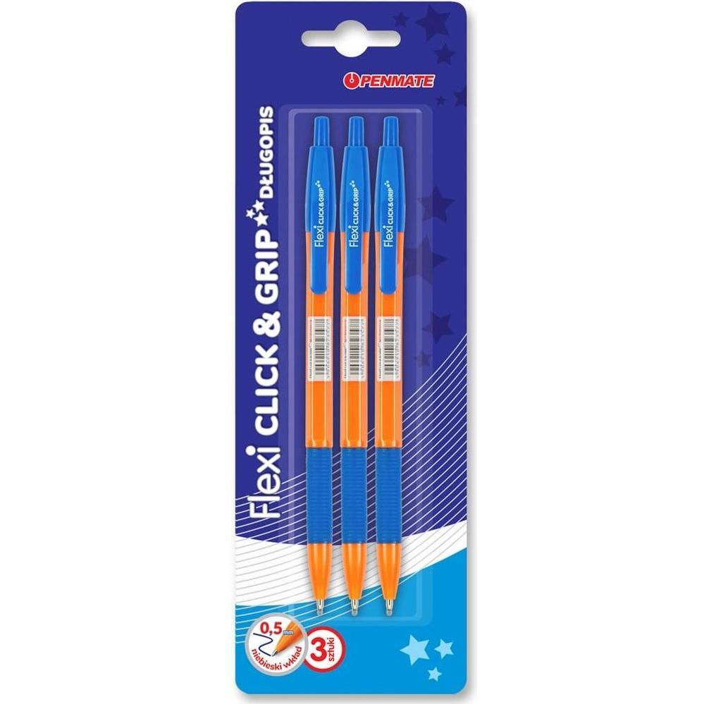 Penmate, Penne, Flexi Clic&Grip Stift 0,5mm 3 Stk. (3 x)