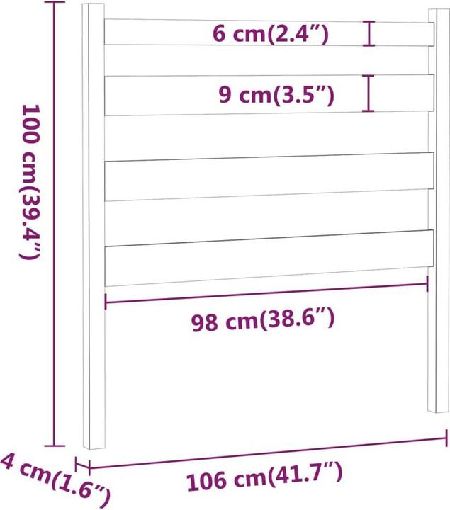 Immagine prodotto vidaXL Bonar (106 x 4 x 100 cm)