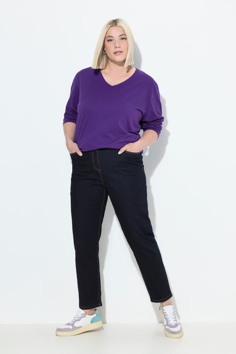 Produktbild Ulla Popken Mom-Jeans, 5-Pocket-Hose, Komfortbund, Stretchdenim (62)