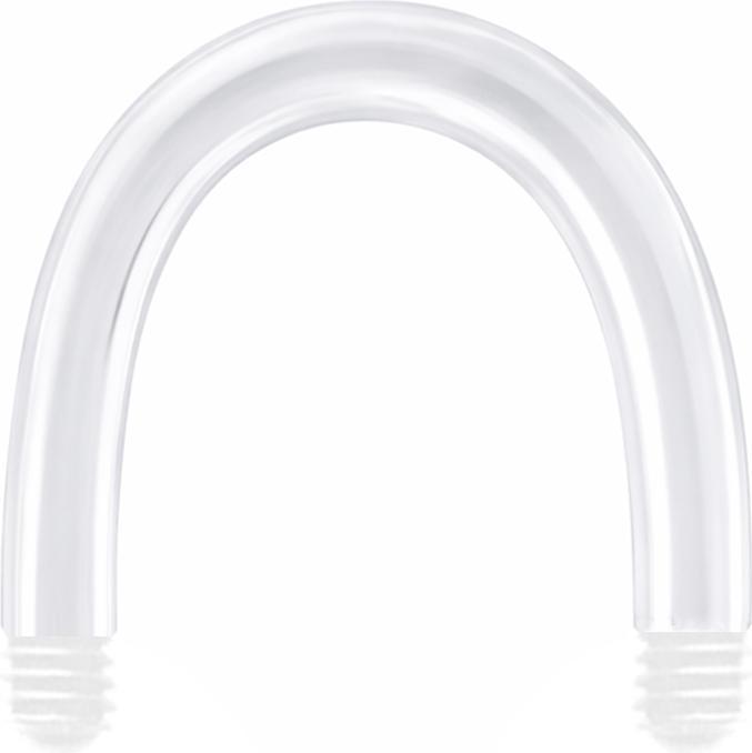 Produktbild Star Piercing Micro Circular U Barbell-Stab transparent (Kunststoff, ohne Messing)