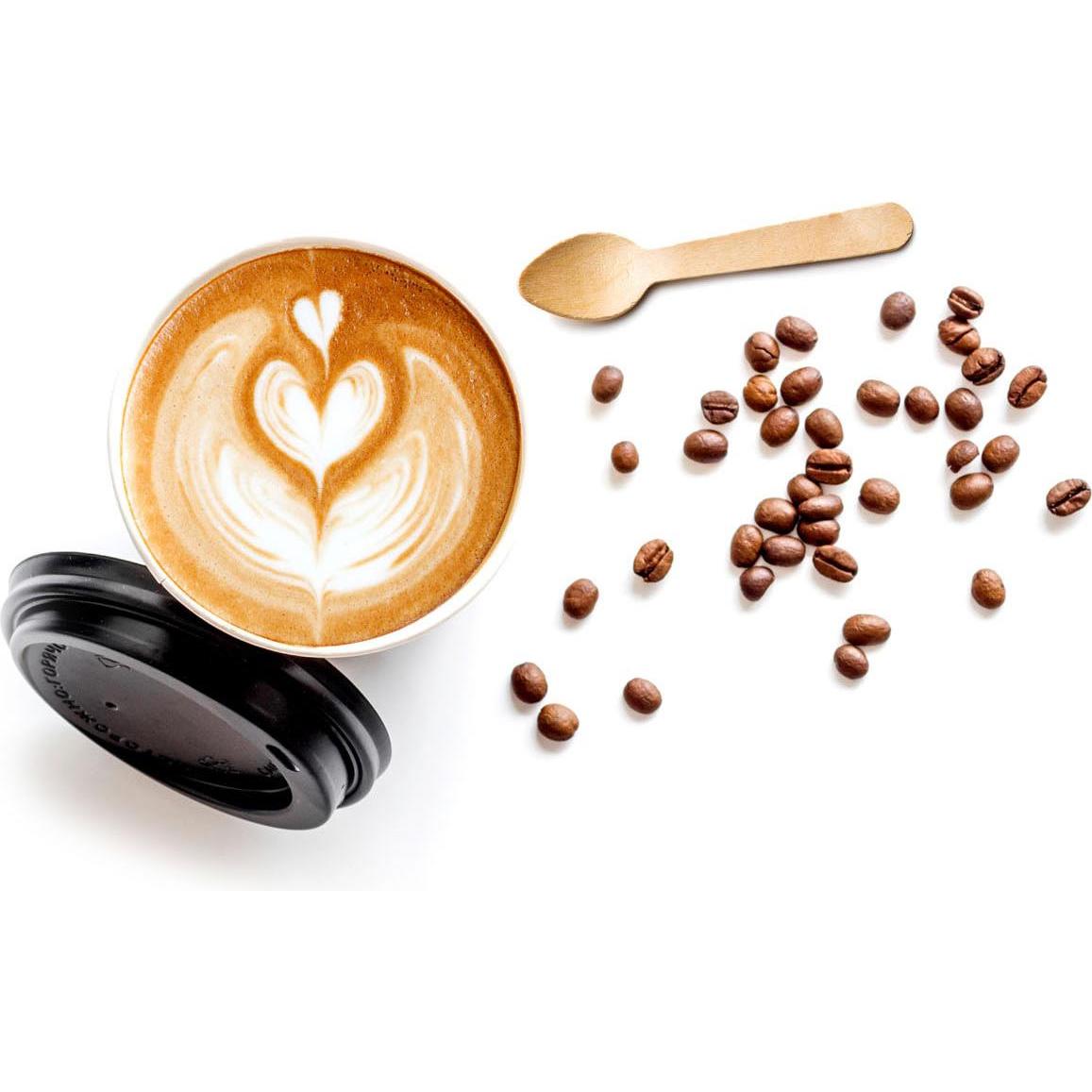 Thumbnail - Edco, Kindergeschirr + Kinderbesteck, Einweg Teelöffel Holz 11cm, 50Stk.