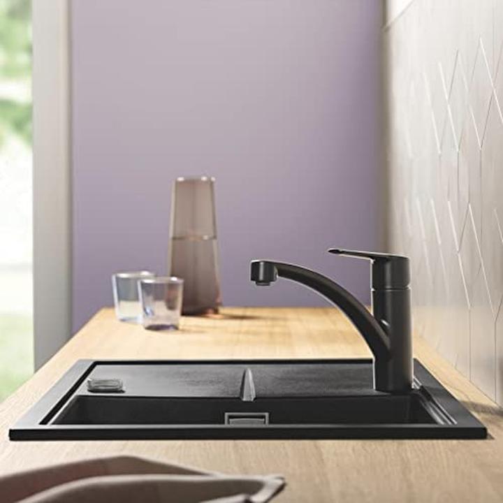 Produktbild Grohe Start QuickFix Küchenarmatur, Dual-Spülbrause, herausziehbar, schwenkbar, mattschwarz