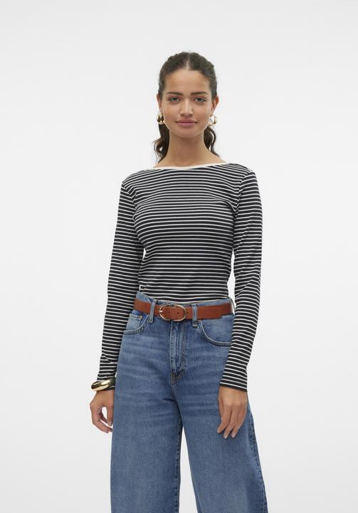 Produktbild Vero Moda Vmchloe Stripe Ls 2way Short Top Go Noos (XL)