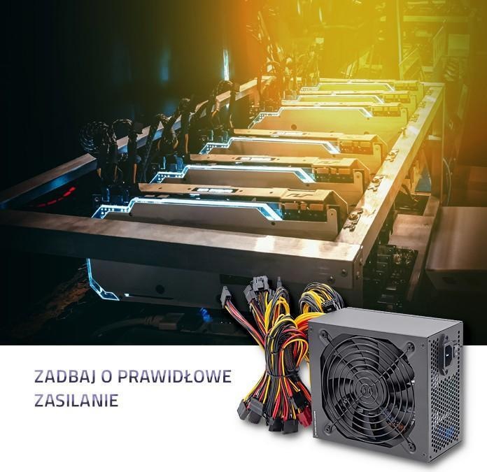 Image du produit Qoltec 50348 ATX 1800W alimentation électrique 80 Plus Platinum Gaming Miner (1800 W)