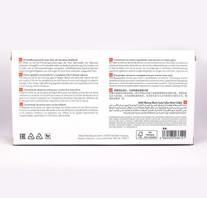 Nutritional values and ingredients Malu Wilz Ultimate Glow Ampoule Set (14 ml)