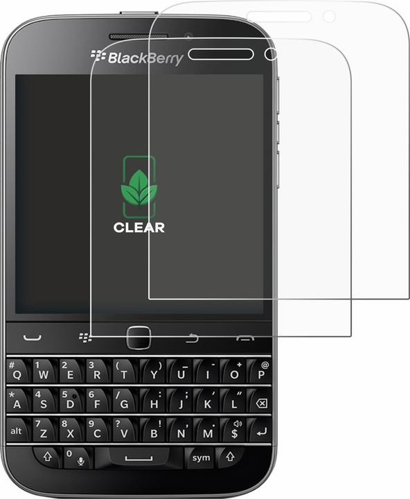 Produktbild ScreenLeaf Schutzfolie für Blackberry Classic Q20 nachhaltiger Displayschutz Display Schutz Folie Klar (2 Stk., Blackberry Classic Q20)