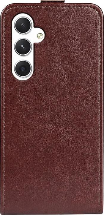 Actual product image Cover-Discount Classic flip case vertical brown (Samsung Galaxy S24)
