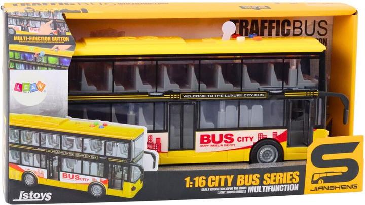 Produktbild Lean Toys Doppeldeckerbus 1:16 mit Licht und Sound