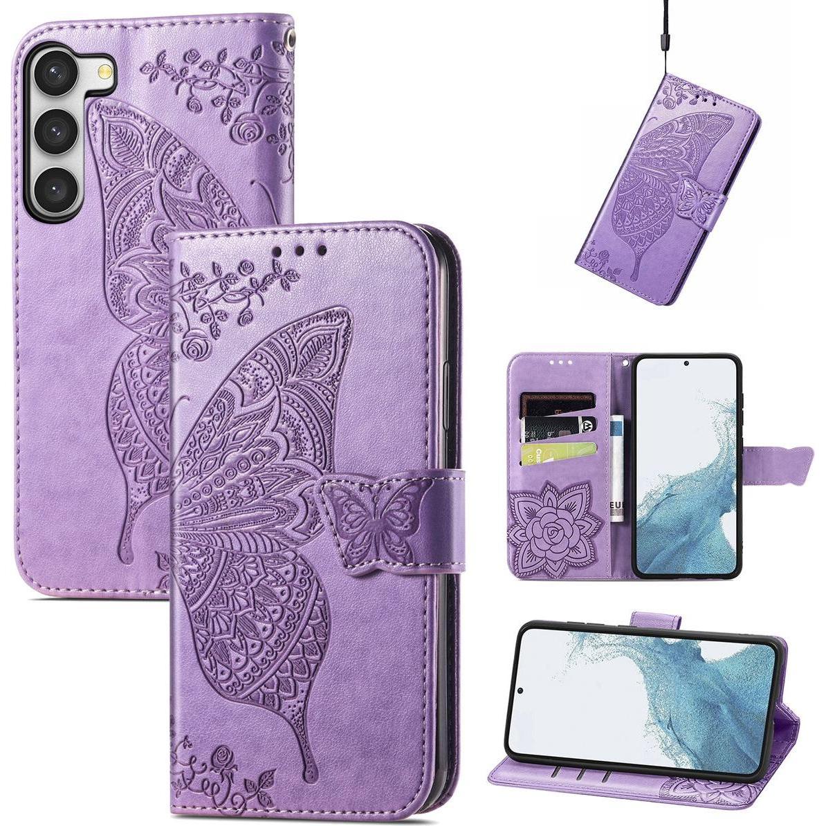 König Design Hülle Handy Schutz für Samsung Galaxy S23 Plus Ultra Case Cover Tasche Wallet (Samsung Galaxy S23+), Smartp...