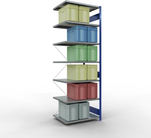 Actual product image Schulte Lagertechnik MULTIplus330 boltless bay system with cross brace