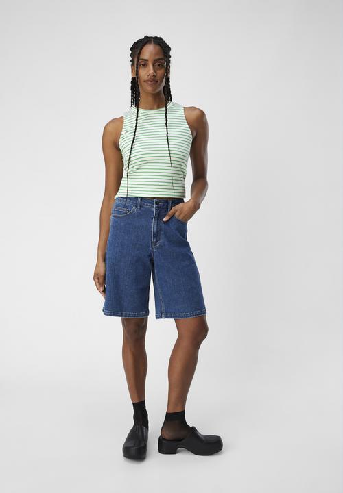 Actual product image Object Long denim shorts