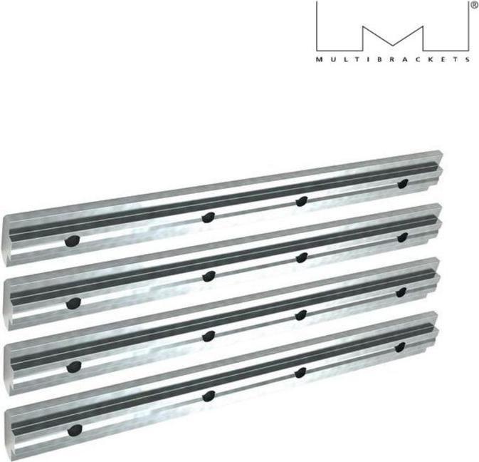 Image du produit Multibrackets Connecteur de rail, aluminium, pour système Pro (Platines de montage / d'adaption)