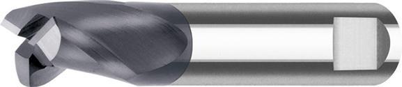 Actual product image Magni FORTIS Solid carbide mini end mill Z3 AlTiN+ HB1.80mm