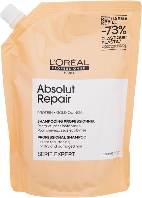 Actual product image L'Oréal Professionnel Series Expert Absolut Repair Refill Shampoo (500 ml, Liquid shampoo)