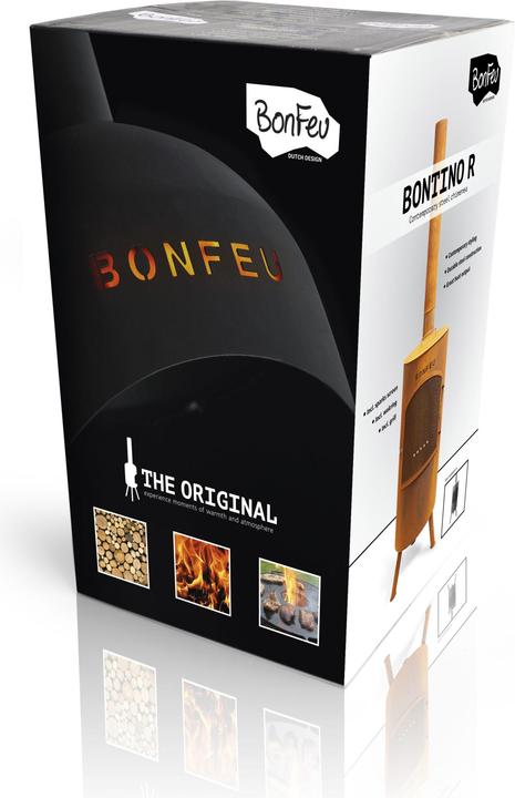 Productafbeelding Bonfeu BonTino LP Roest Tuinhaard - L 35 x B 35 x H 153 cm - Cortenstaal - bruin - Tuinhaard - Terrasverwar