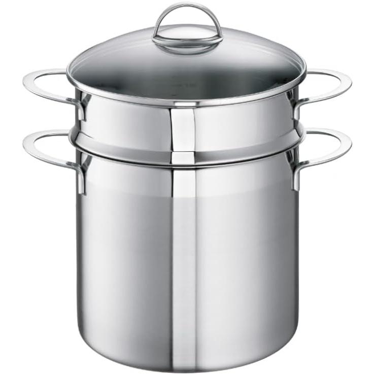 Schulte-Ufer Kg Spaghettipot Wave, Pan + steelpan, Zilver