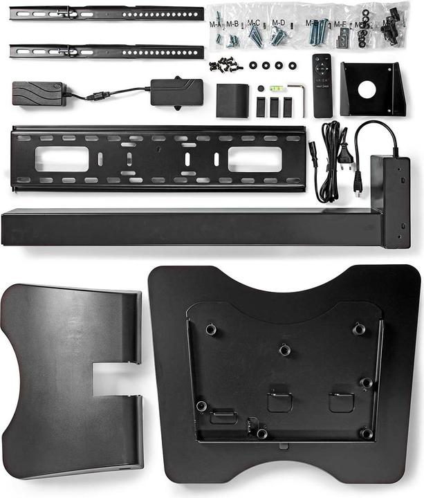 Produktbild Nedis Motorisierte TV-Ständer / 37-75 / maximal unterstützes Bildschirmgewicht: 50 kg / Ständer / H (75", 50 kg)