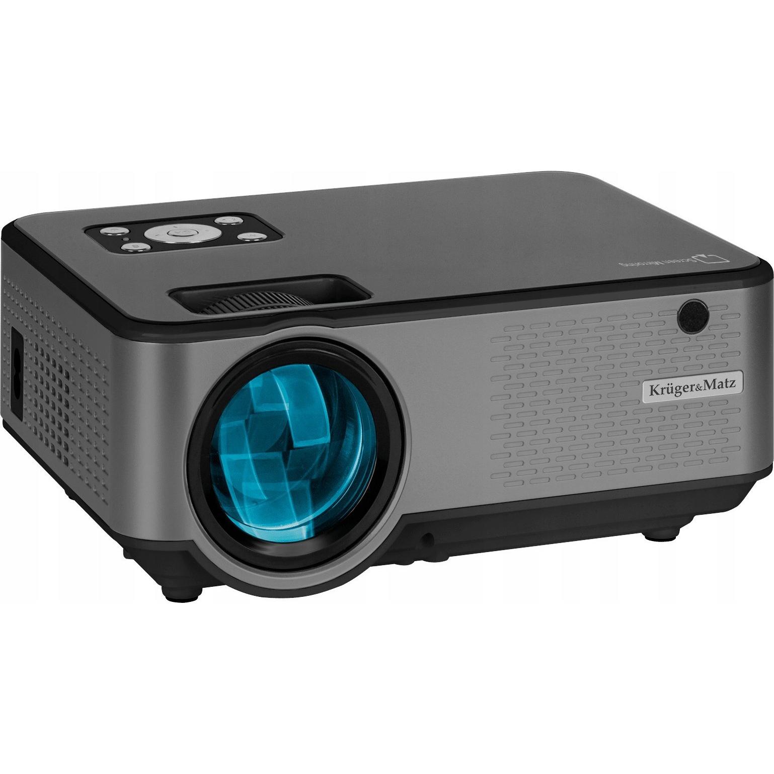 Krüger&Matz Projektorius Kruger & Matz V-LED60 LED su Wi-Fi FullHD (KM0371-FHD) (Full HD), Beamer, Grau