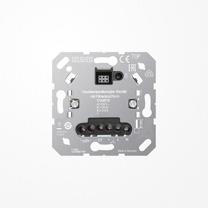 Actual product image JUNG Room thermostat 1790RTR Insert with sensor connection