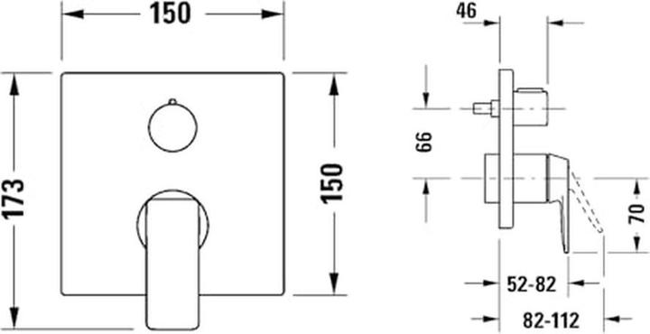 Actual product image Duravit Manhattan single lever shower mixer concealed, consumer 2, MH4210012