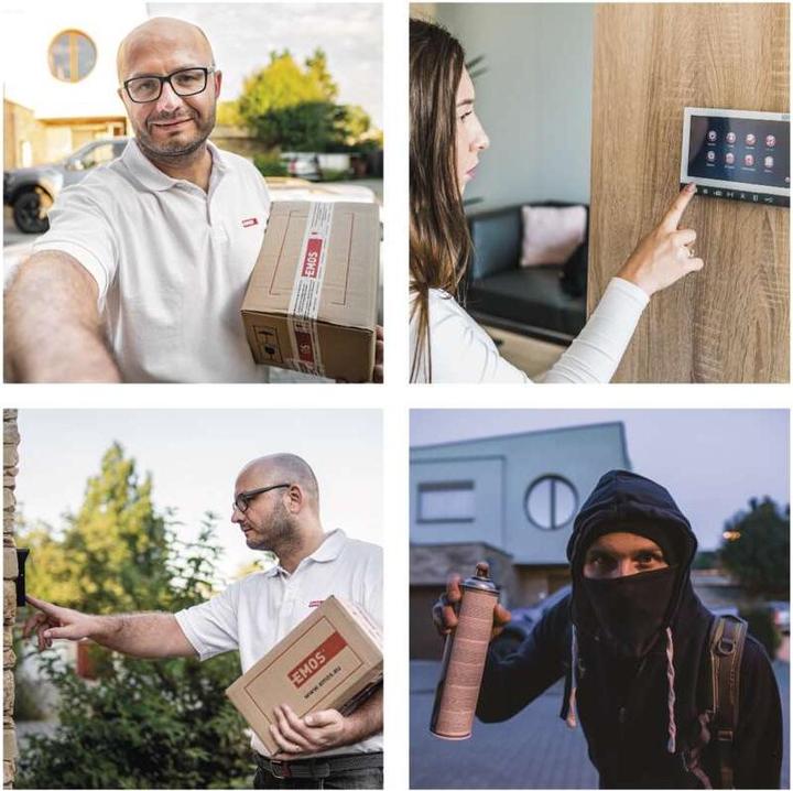 Image du produit Emos Moniteur pour portier vidéo EM-10AHD 7" LCD