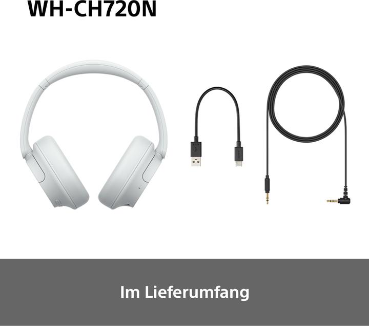 Produktbild Sony WH-CH720N (NC, 35 h, Kabellos, Kabelgebunden)
