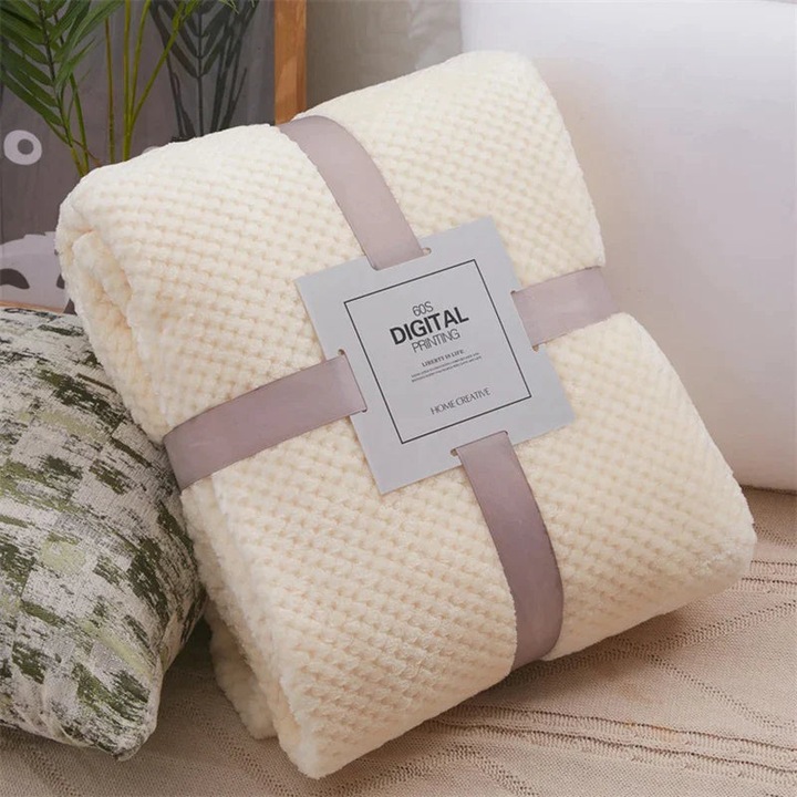 Produktbild Alopini Babydecke Weiches Fleece Kleinkind Dicke Steppdecke Bettwäsche Swaddle Wrap Blanket (70 x 100 cm)