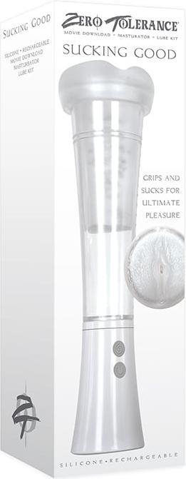 Image du produit Evolved Sucking Good VibrationsMasturbator Transparent