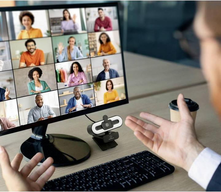 Actual product image Renkforce RF-WC-190 Webcam 2592 x 1944 pixels Clamp mount Tripod thread