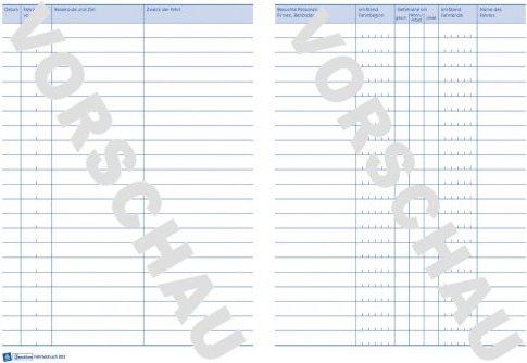 Nährwerte und Zutaten Avery Fahrtenbuch (A5, Kariert, Weicher Einband)