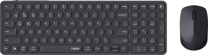 Image du produit Rapoo Ensemble de bureau sans fil multimode 9710M, AZERTY, gris foncé (00228037) (DE, Sans fil)