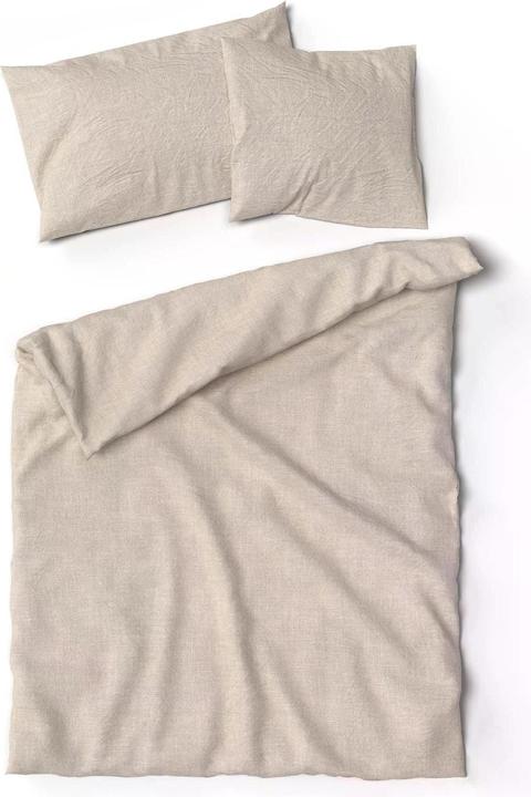 Image du produit Lotus Bettwaren Bettwäsche Leinen uni (Housse de couette, 160 x 210 cm)