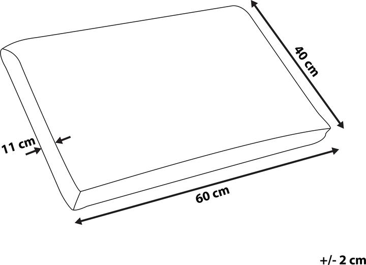 Produktbild Beliani Kopfkissen Memory Foam Gel hoch 60 x 40 cm EMIN (40 x 60 cm)