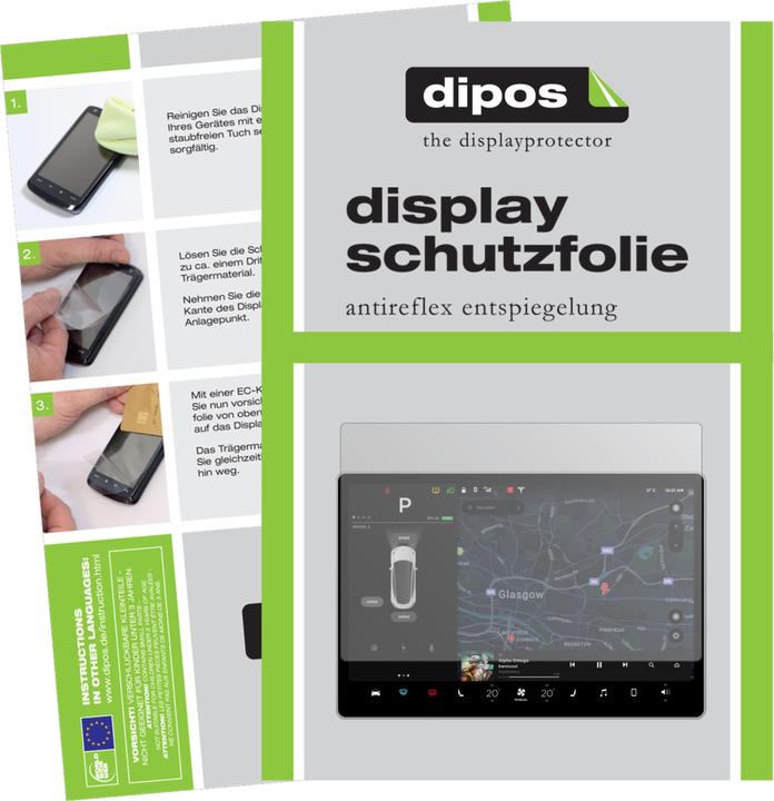 Produktbild Dipos Antireflex (2 Stück, Tesla Model 3 Display)