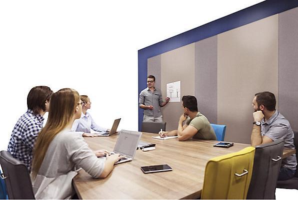 Image du produit Legamaster WALL-UP Panneau acoustique. quiet grey (Tableau d'affichage)