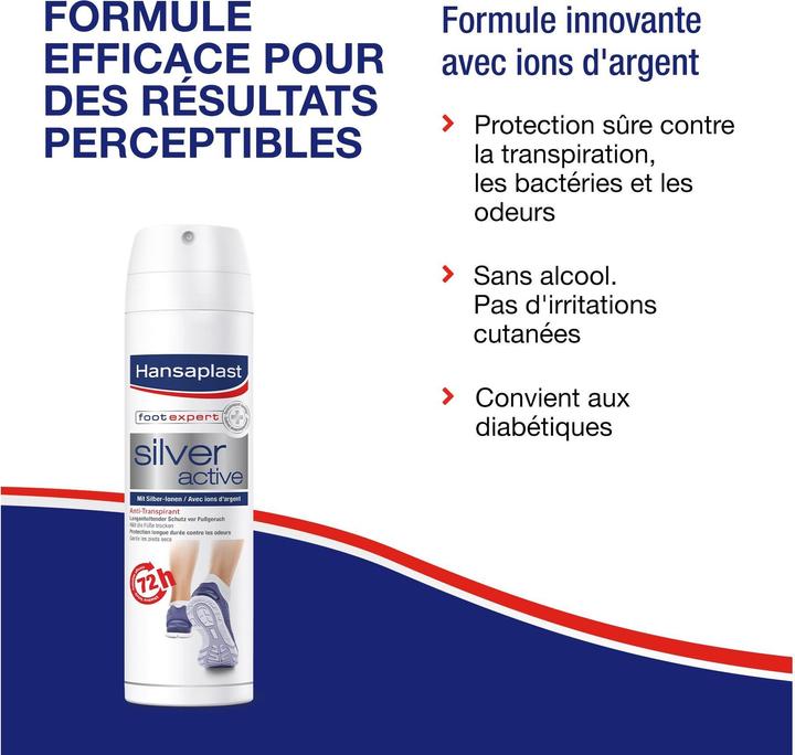 Image du produit Hansaplast Fussspray Silver Active (Déodorants & poudre pour les pieds, 150 ml)