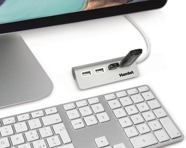 Produktbild Hamlet 4 Port 480 Mbps usb 2.0 hub (4 Ports)