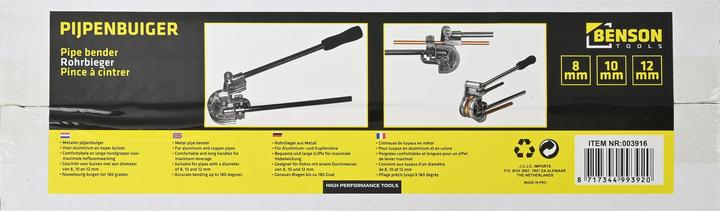 Actual product image Benson Pipe bender 8-10-12 mm