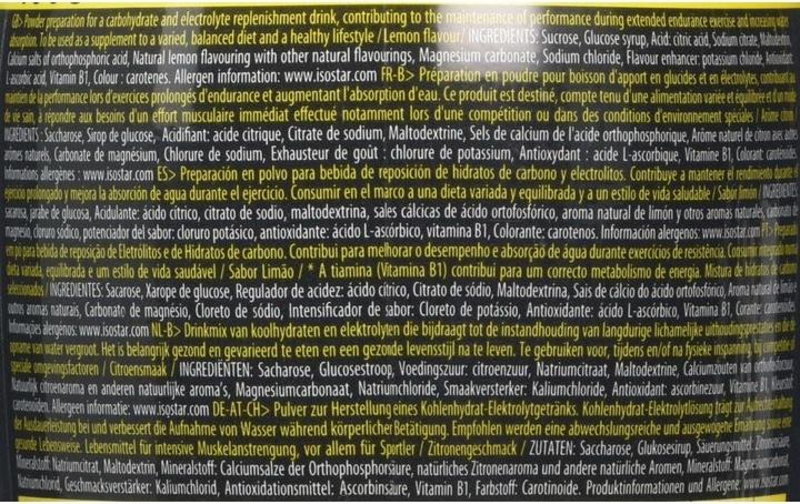 Actual product image Isostar Hydrate and Perform (Lemon, 1 x)