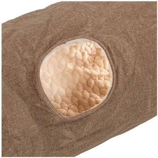 Actual product image CanadianCat Cat tunnel with cuddly fur beige XXL (35 cm, Beige)