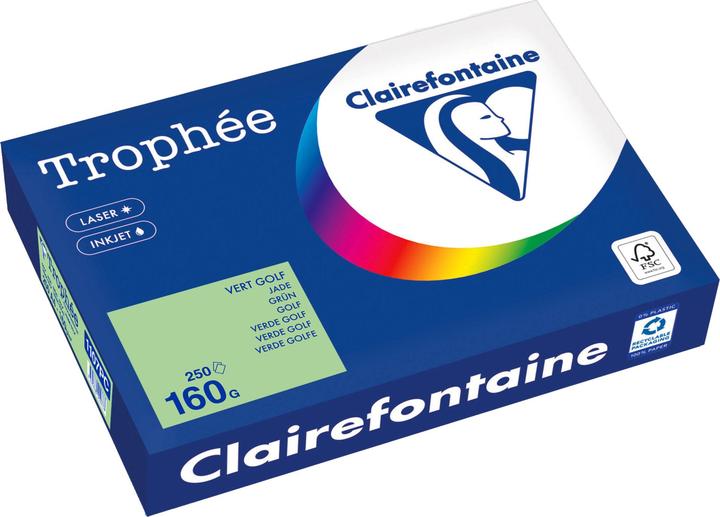 Image du produit Clairefontaine Papier universel Trophée couleur (A4, 250 feuilles, 160 g/m²)