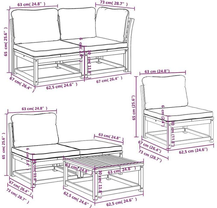 Produktbild vidaXL Samantha