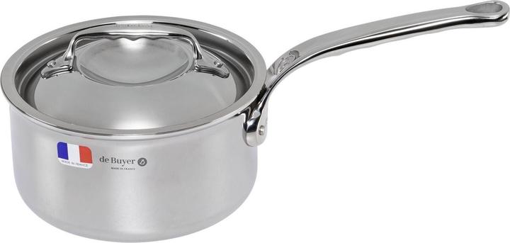 Actual product image de Buyer Affinity saucepan with lid induction (18 cm, Pot, Stainless steel)