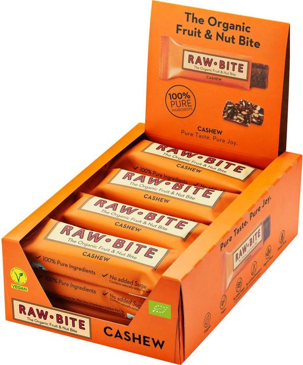 Raw Bite Noix de cajou Rawbite, økologisk, 50 g (50 g, 12 pcs)