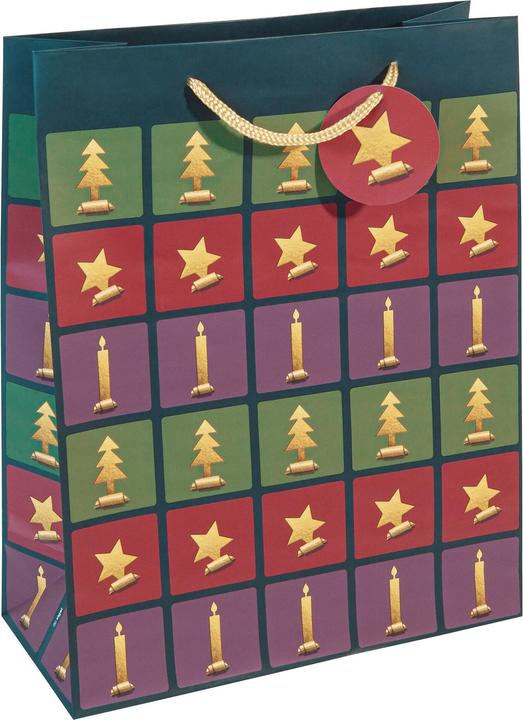 Image du produit Sigel Sac cadeau de Noël "Cut-out style", grand Sac cadeau en papier, 157 g/qm, surface mate (Pochette cadeau, 1 x)