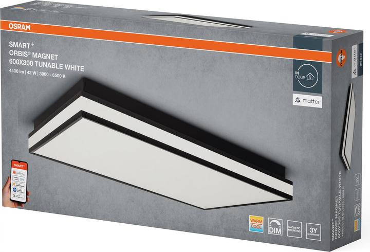 Produktbild Osram Deckenleuchte SMART+ Orbis Magnet 60 x 30 cm, TW (4400 lm)
