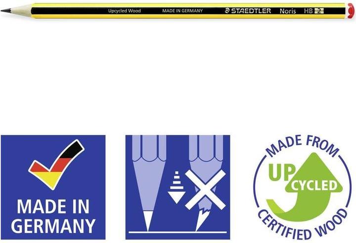 Actual product image Staedtler Noris® 120 pencil Lead thickness: 2 mm Designation of hardness: HB (2 mm, HB, 12x)