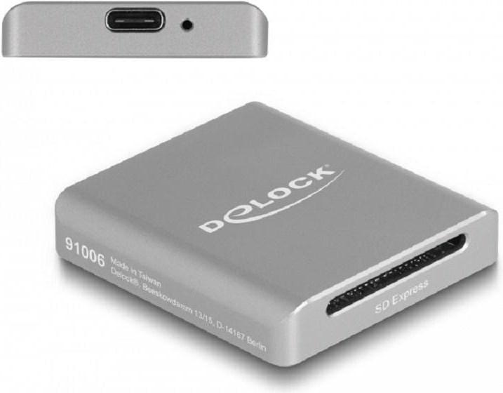 Produktbild Delock Card Reader Extern USB-C für SD Express-Speicherkarten (USB 3.2 Gen 2)