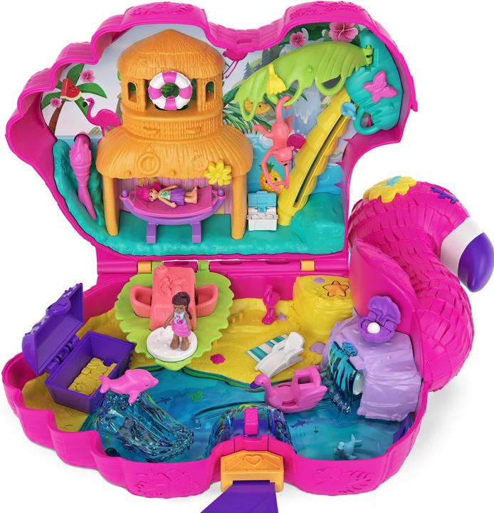 Produktbild Polly Pocket Flamingo-Party Spielset, inkl. 2 Figuren & Zubehör