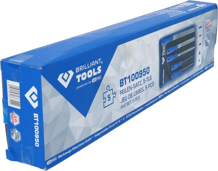Produktbild Brilliant Tools Feilen-Satz 5-teilig (Hieb 3, Hieb 4, Hieb 6, Hieb 2, Hieb 1, Hieb 5, 414 mm)
